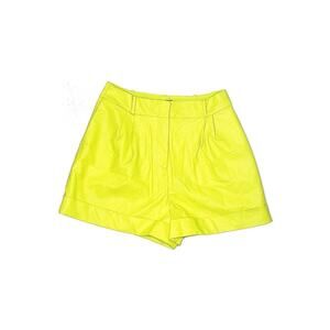 The Bar Dylan Shorts Faux Leather Neon Pistachio 8
